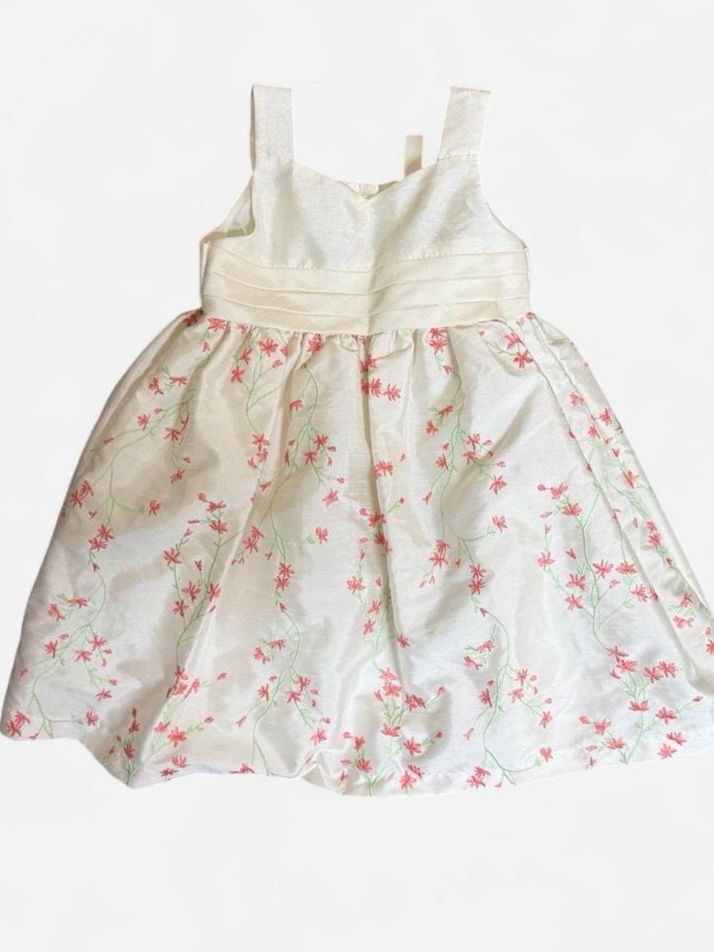 Cherokee Ivory Floral Embroidered Party Dress